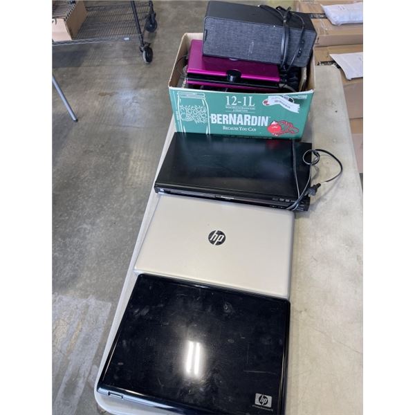 VARIOUS COMPUTER PARTS, FOR PARTS. INCLUDING 2 LAPTOPS, COMPUTER FANS, POWER SUPPLY