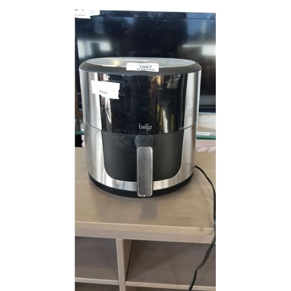 AS NEW BELLA PRO 8QT SMART CRISP DIGITAL AIR FRYER W/ EVERGOOD CERAMIC - TESTED WORKING, RETAIL $159