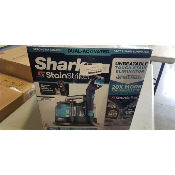 SHARK STAIN STRIKER PORTABLE CARPET AND UPHOLSTERY CLEANER WORKING RETAIL $230