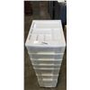 Image 3 : 8 DRAWER PLASTIC ROLLING ORGANIZER