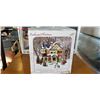 Image 2 : ENCHANTED CHRISTMAS COTTAGE AND 27PC PROCELAIN VILLAGE SET