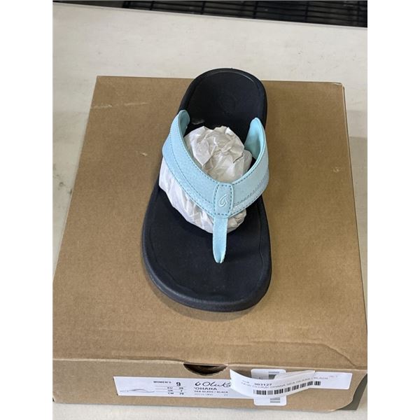 NEW OLUKAI OHANA SEA GLASS / BLACK   WOMENS SIZE 9