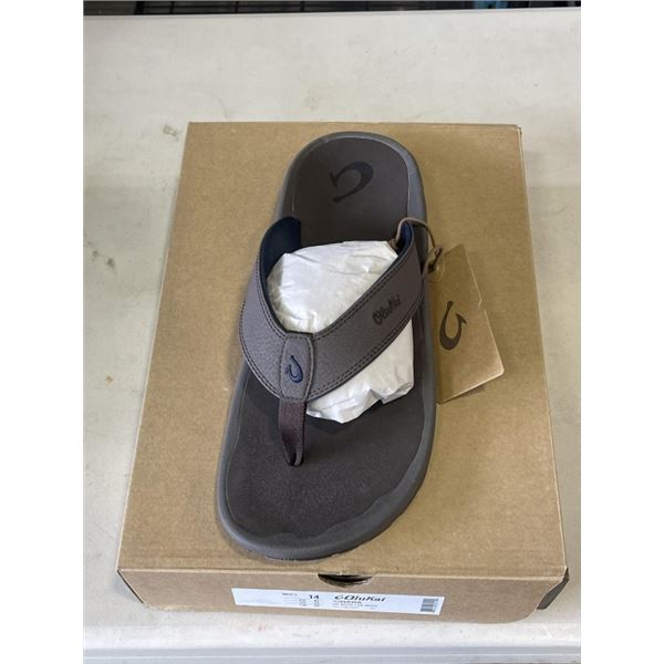 NEW OLUKAI OHANA DK WOOD / DK WOOD  MENS SIZE 14