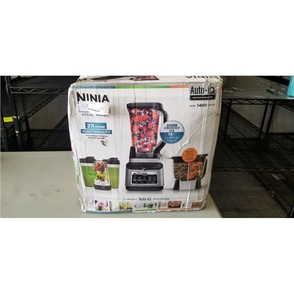 NINJA PROFESSIONAL PLUS KITCHEN SYSTEM WITH AUTO-IQ, 1400W, 72 OZ CAPACITY - TESTED WORKING, RETAIL 