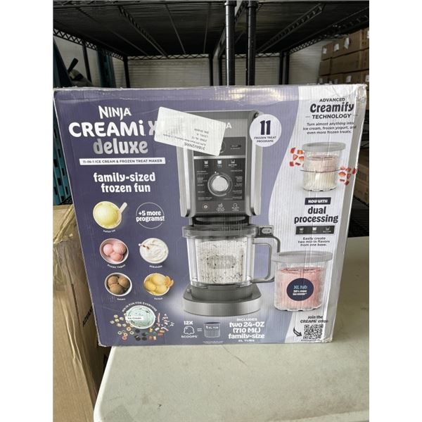 NINJA CREAMI DELUXE 11-IN-1 ICE CREAM MAKER - TESTED WORKING, RETAIL $299