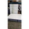 Image 1 : KINGSDOWN KINGSIZE MATTRESS, TIGHT TOP FIRM WITH PAIR OF ULTRA THIN BOX SPRINGS