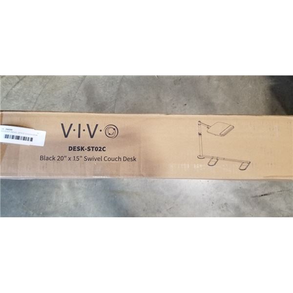 VIVO BLACK SWIVEL 20"X15" COUCH DESK