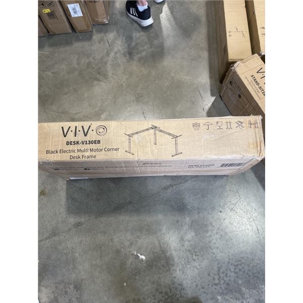 VIVO BLACK ELECTRIC MULTI MOTOR CORNER DESK FRAME