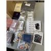 Image 2 : BOX OF NEW ITEMS INCLUDING NEW BEADS NEW SUNGLASSES AND JEWERLY STORAGE HOLDER