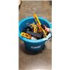 Image 1 : TUB OF K'NEX ROLLER COASTER TOY AND MEGA CRANE TOY