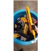 Image 2 : TUB OF K'NEX ROLLER COASTER TOY AND MEGA CRANE TOY
