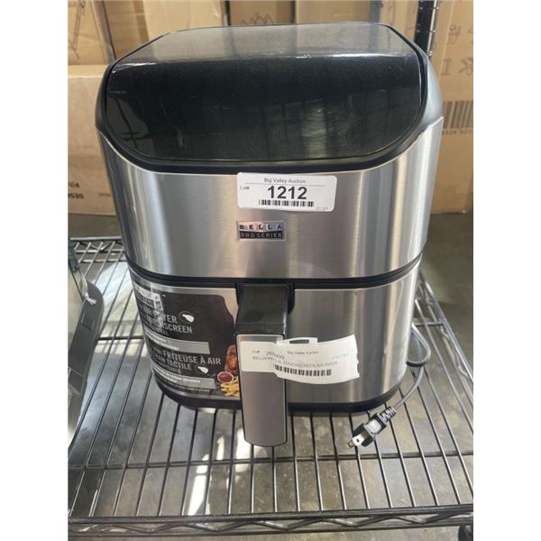 BELLAPRO 5.7L TOUCHSCREEN AIR FRYER - TESTED WORKING, RETAIL $219