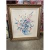 Image 3 : VINTAGE GOLD FRAMED FLORAL PRINT AND SMALL EASTERN 3D PRINT