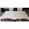 Image 2 : BERNHARDT SOLID WOOD LIGHT OAK DINING TABLE WITH 6 DINING CHAIRS, IN VERY GOOD CONDITION
