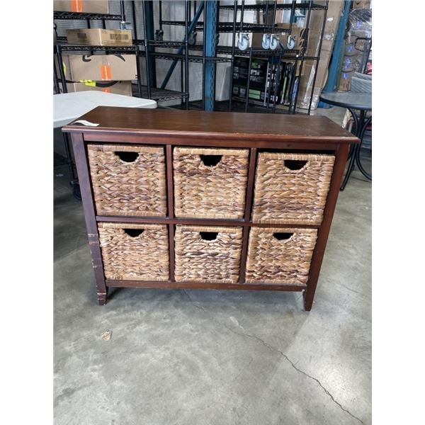 6 BASKET STORAGE ORGANIZER