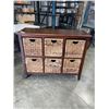 Image 1 : 6 BASKET STORAGE ORGANIZER
