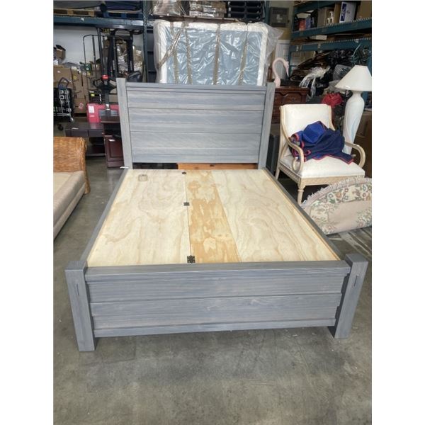 MAKO FURNITURE QUEENSIZE HUDSON STORAGE BEDFRAME WITH STORAGE