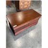 Image 2 : SOLID WOOD CHERRY FINISH STORAGE TRUNK