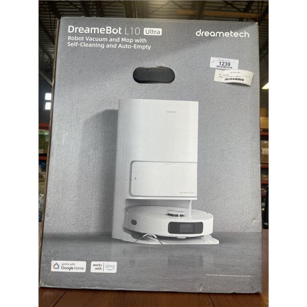DREAM L10 ULTRA WI-FI CONNECT SELF-CLEANING AND AUTO EMPTY ROBOT VACUUM WORKING  MISSING DUST BAG CO