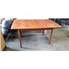 Image 1 : MADE IN NORWAY TEAK DINING TABLE WITH EXTENSION LEAF