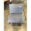 Image 1 : MODERN BLACK METAL FRAMED ACCENT CHAIR