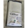Image 1 : NEW SET OF THERMAL INSULATED FAUX LINEN WASHABLE AND BLACKOUT CURTAIN PANELS