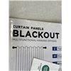 Image 3 : NEW SET OF THERMAL INSULATED FAUX LINEN WASHABLE AND BLACKOUT CURTAIN PANELS