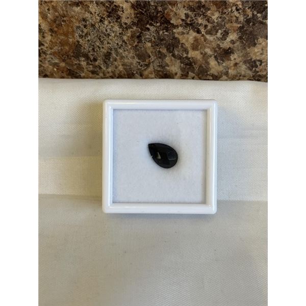 NEW 3.1CT NATURAL BLACK ONYX, UNTREATED, PEAR CUT