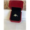 Image 2 : 3.00 CT GRA CERTIFIED ROUND BRILLIANT CUT MOISSANITE STONE VVS DARK GREEN COLOR WITH 12 ROUND BRILLI