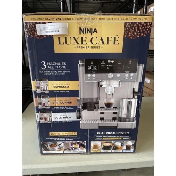 NINJA LUXE CAFE PREMIER SERIES 3-IN-1 ESPRESSO MACHINE - TESTED WORKING, RETAIL $799