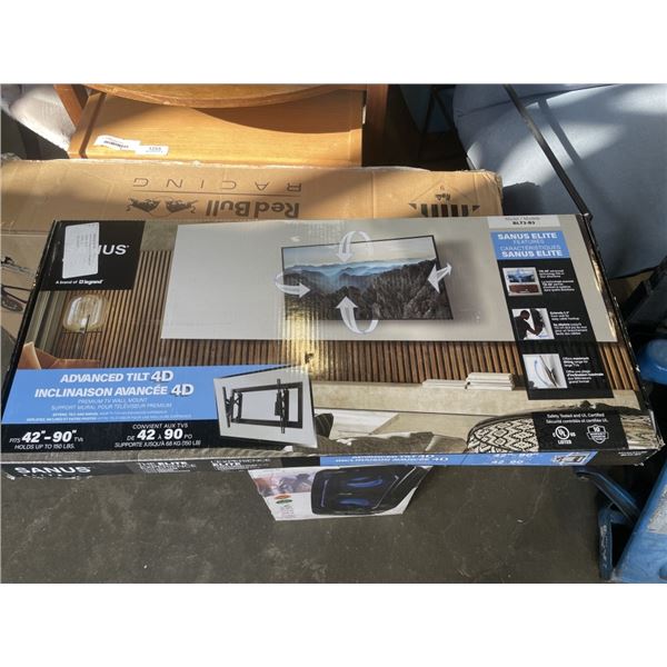 SANUS ADVANCED 42-90" TILTING TV WALL MOUNT, RETAIL $229