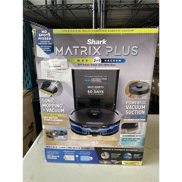 SHARK MATRIX PLUS 2IN1 WIFI SELF EMPTYING ROBOT VACUUM - TESTED WORKING, RETAIL $479