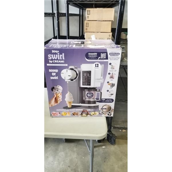 NINJA CREAMI SWIRL ICE CREAM MAKER - TESTED WORKING, RETAIL $429