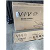 Image 2 : VIVO BLACK SINGLE TOP DESK RISER AND VIVO BLACK TV STAND