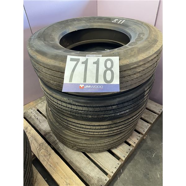 (4) 10R22.5 TIRES