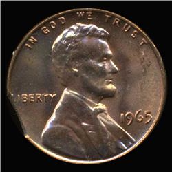 1965 Lincoln Cent Clipped Error GEM UNC (COI-6304)