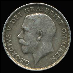 1918 British Silver Six Pence High Grade (COI-6788)