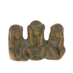 Vintage Brass 3 Wise Monkeys (ANT-245)