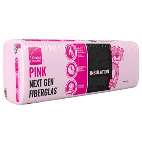 2-Pcs New Owens Corning Quietzone PINK NEXT GEN FIBERGLAS Acoustic Insulation #436624
