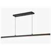 Image 1 : 2-Pcs New Kuzco Vega 45-in Black LED Linear Pendant - RV: $1142 (LP10345-BK)