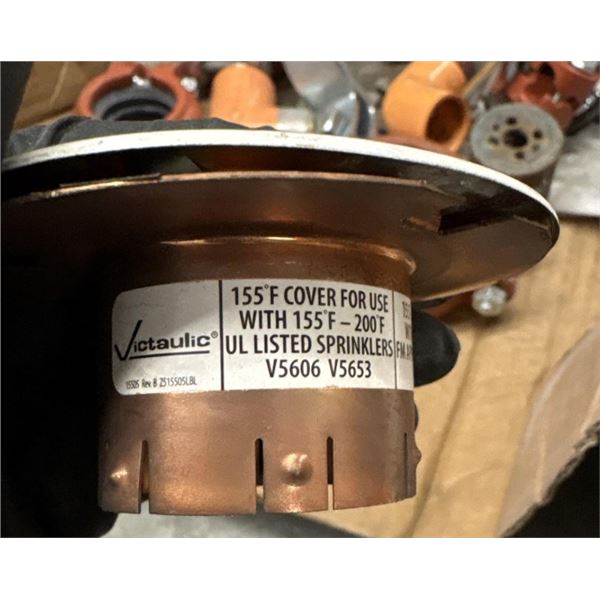 New - 3-Pcs Victaulic 155 Degree Sprinkler Cover - RV: $240