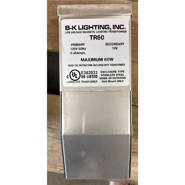 New - B-K Lighting TR60 Transformer - RV: $180