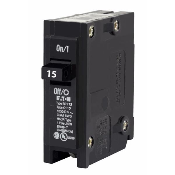 10-Pcs New Eaton Single Breakers - RV: $100 (BR115)