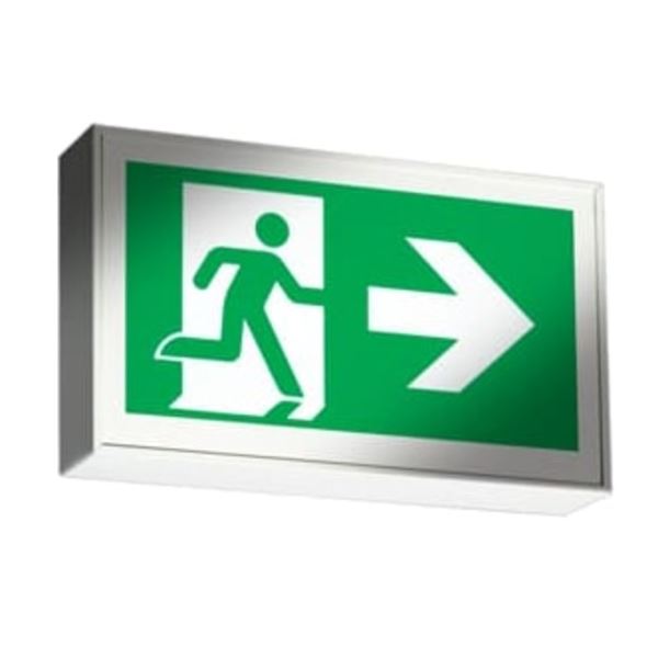 4-Pcs New Emergi-Lite Aluminum Pictogram Sign - RV: $2108 - White LED Self-Powered (EA3WI)