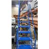 Image 1 : Blue Steel Rolling Warehouse Ladder