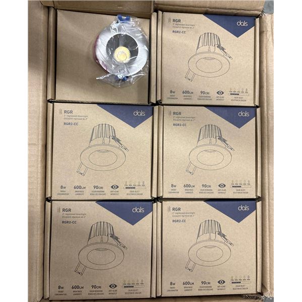9-Pcs New Dals 2" Regressed Downlights (RGR2-CC-SN)