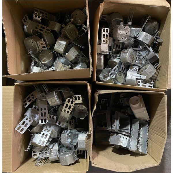 4 Boxes of Mixed Electrical Boxes
