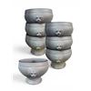 Image 1 : New Set of 9 Revol Stoneware Lion Head Bowls, Made in France - approx. R.V. $46 each