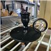 Image 2 : New Black Matte Metal Pillar Candlesticks - approx. 6 pcs