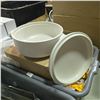 Image 3 : New Group of 3 Modern Beige Ceramic Stovetop Japanese Pot w/ Lids